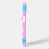Pink 80s Memphis Geometric Pattern Case-Mate iPhone Case (Achterkant / Rechts)