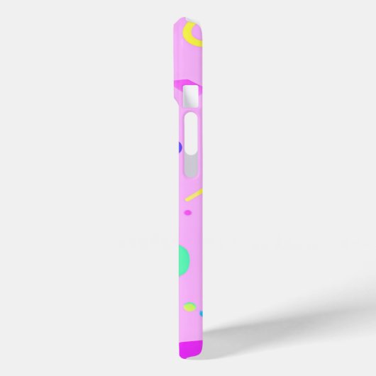 Pink 80s Memphis Geometric Pattern Case-Mate iPhone Case (Achterkant / Links)