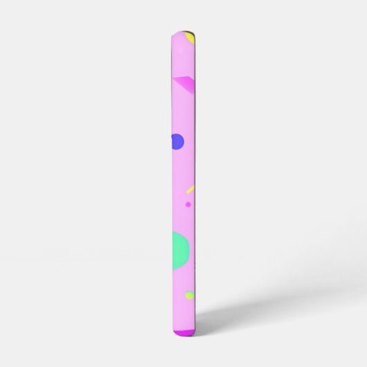 Pink 80s Memphis Geometric Pattern Samsung Galaxy Hoesje (Linkerkant)