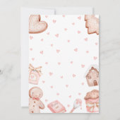 Pink A Little Cookie Baby Shower Kaart (Achterkant)