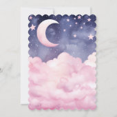 Pink A Little Piece of Heaven Sent Baby shower Kaart (Achterkant)