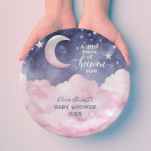 Pink A Little Piece of Heaven Sent Baby shower