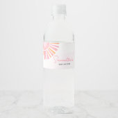 Pink A Little Ray of Sunshine Waterfles Etiket (Voorkant)