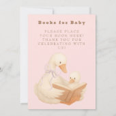 Pink A Silly Goose Books for Baby Sign Kaart (Achterkant)