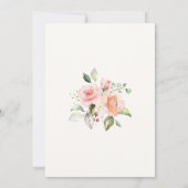 Pink Abriot Roos Foliage die de beste bride kent Kaart (Achterkant)