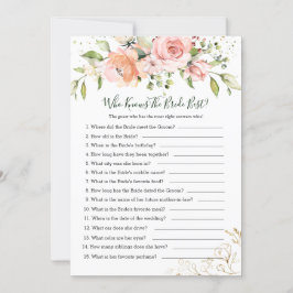 Pink Abriot Roos Foliage die de beste bride kent Kaart