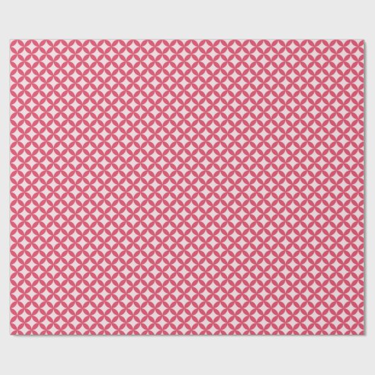 Pink, abstract circles cadeaupapier (Vlak)