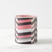 Pink Abstract Coffee Mug Mok (Midden)