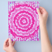 Pink Abstract Flower Scrapbook Paper Bulk Pages Flyer (Hand)