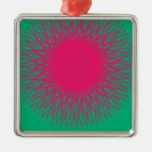 pink abstract metalen ornament