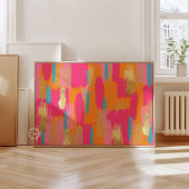 Pink Abstract Preppy Dorm Decor Poster