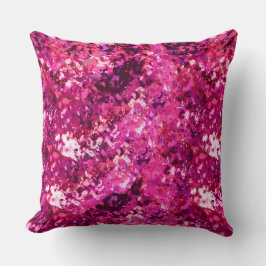 Pink Abstract Splatter Throw Pillow  Kussen