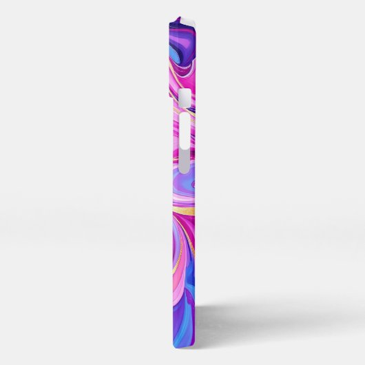 Pink Abstract Swirl iPhone Hoesje (Linkerkant)