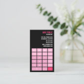 Pink Accountant Calculator Visitekaartje (Staand voorkant)