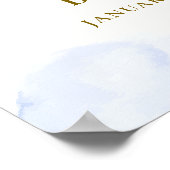 Pink Adventure Hot Air Balloon Baby shower Welkom Poster (Hoek)