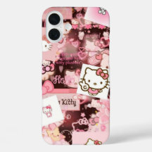 Pink Aesthetic Hello Kitty iPhone 16 Plus Case