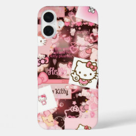 Pink Aesthetic Hello Kitty iPhone 16 Plus Case