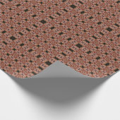 Pink African Daisies Kaleidoscope Floral Cadeaupapier (Hoek)