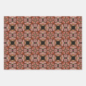 Pink African Daisies Kaleidoscope Floral Inpakpapier Vel (Voorkant 2)