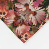 Pink African Daisy Flowers Abstract Fleece Deken (Hoek)