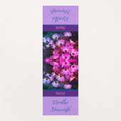 Pink African Daisy Flowers Abstract, gepersonalise Yogamat (Voorkant)