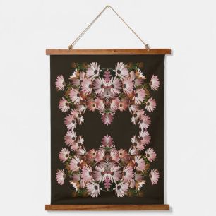 Pink African Daisy Flowers Abstract Hangend Wandkleed