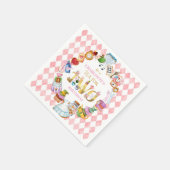 Pink Alice in Wonderland Tea for Two Birthday   Servet (Hoek)