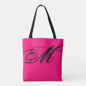 Pink all-over-print monogram tote bag (Achterkant)