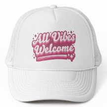 Pink All Vibes Welkom Typografie