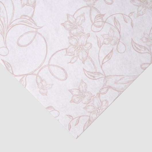 Pink Allure Blush Feminine Packaging Style Tissuepapier (Detail)