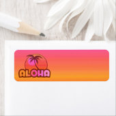 Pink Aloha Palm Etiket (Insitu)
