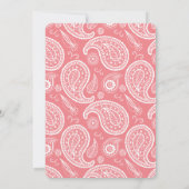 Pink American Bandana Baby shower Invitation Kaart (Achterkant)