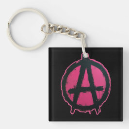 Pink and anarchy. sleutelhanger