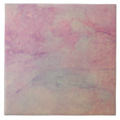 Pink and Aqua Marble Style Decorative Tile Tegeltje (Voorkant)