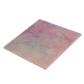 Pink and Aqua Marble Style Decorative Tile Tegeltje (Zijkant)