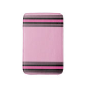 Pink and Black Bath Mat (Voorkant Verticaal)
