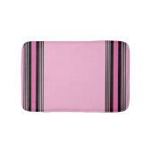 Pink and Black Bath Mat (Voorkant)