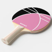 Pink and Black Personalized Ping Pong Paddle Tafeltennisbatje (Voorkant Gekanteld)