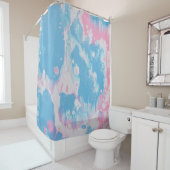 PINK AND BLUE ABSTRACT PAINTING DOUCHEGORDIJN (In situ)