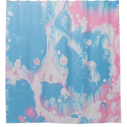 PINK AND BLUE ABSTRACT PAINTING DOUCHEGORDIJN (Voorkant)