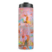 PINK AND BLUE ABSTRACT PAINTING THERMOSBEKER (Voorkant)