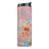 PINK AND BLUE ABSTRACT PAINTING THERMOSBEKER (Gedraaid links)