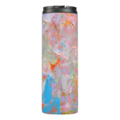 PINK AND BLUE ABSTRACT PAINTING THERMOSBEKER (Achterkant)