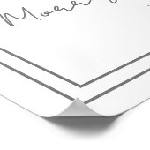 Pink And Blue Bow Gender Reveal Party Welcome Sign Poster (Hoek)