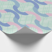 Pink and Blue Circle Cadeaupapier (Hoek)