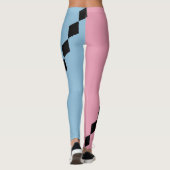 Pink and Blue Diamond Diagonal Leggings (Achterkant)