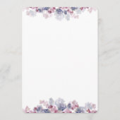 Pink and Blue Floral Border Fan Programme Paper Programmakaart (Voorkant)