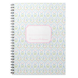 Pink and Blue Floral Grandmillennial Notitieboek