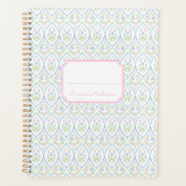 Pink and Blue Floral Grandmillennial Planner