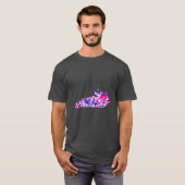 Pink and Blue Floral Kentucky Oversized T-shirt (Voorkant volledig)